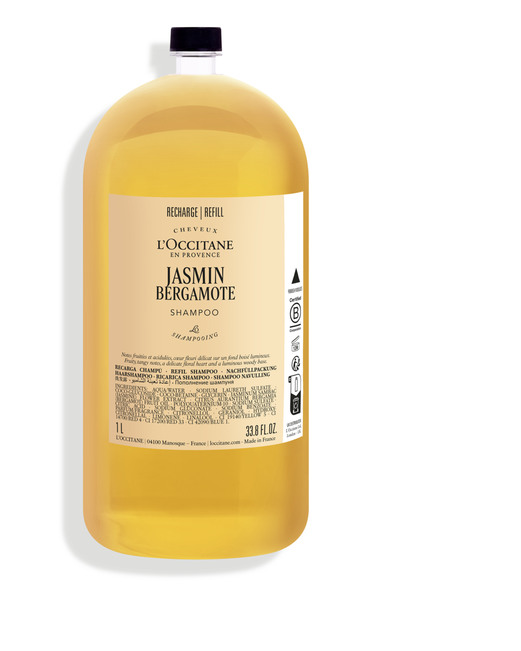 Hotel amenities refill Jasmin Bergamote Shampoo – Hospitality L